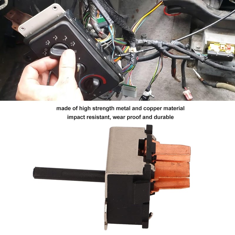 OUKENS Blower Control Switch HS-267 Fit for Jeep Wrangler, Heater Motor Fan Switch Replacement, 5011214AA, for Dodge B1500 Ram 1500 2500 3500, for Jeep Wrangler, Envoy, S10 Pickup, S-15 Sonoma - Image 2